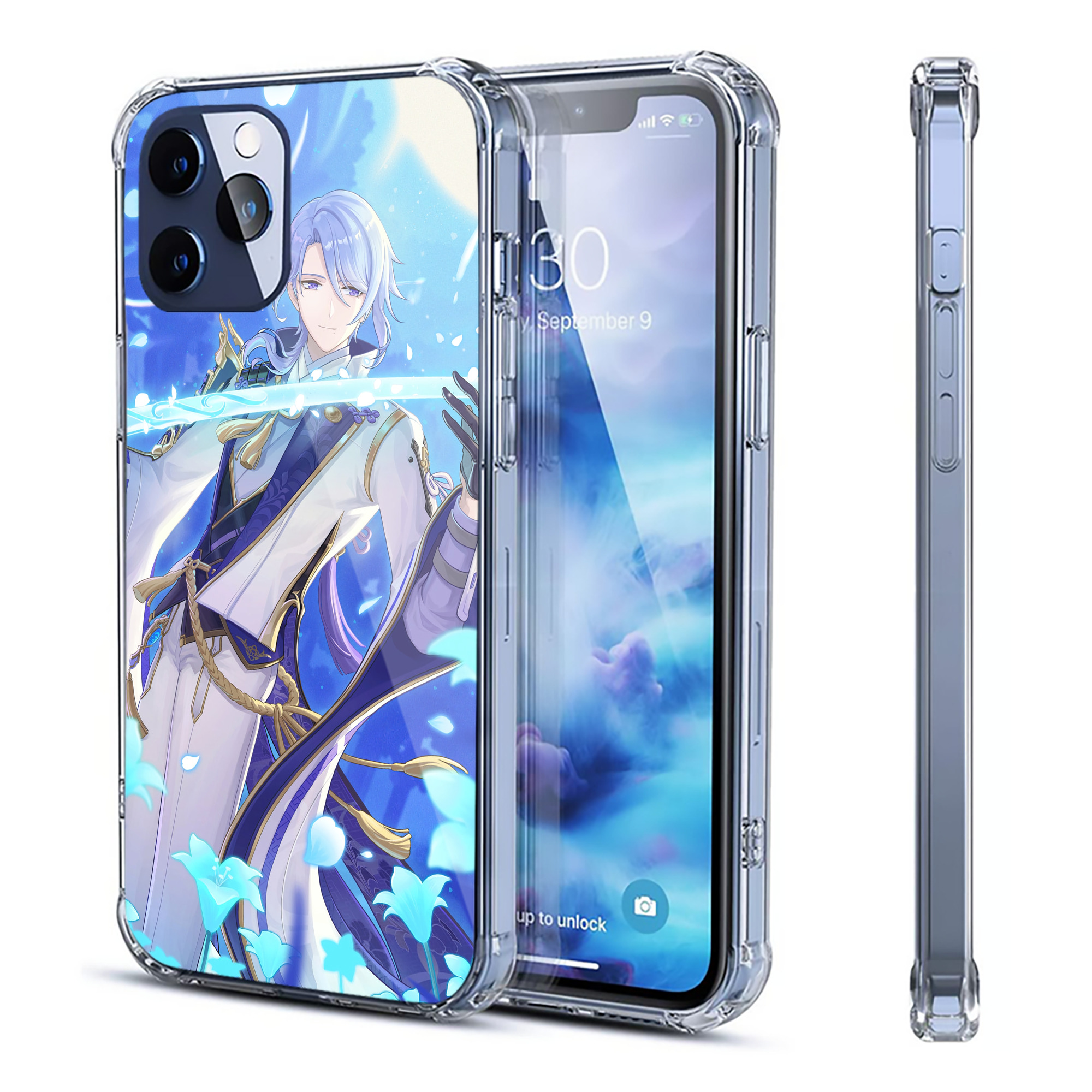 げんし神 genshin 【iPhone 12シリーズ対応】透明スマホケース（クリアソフトケース）
